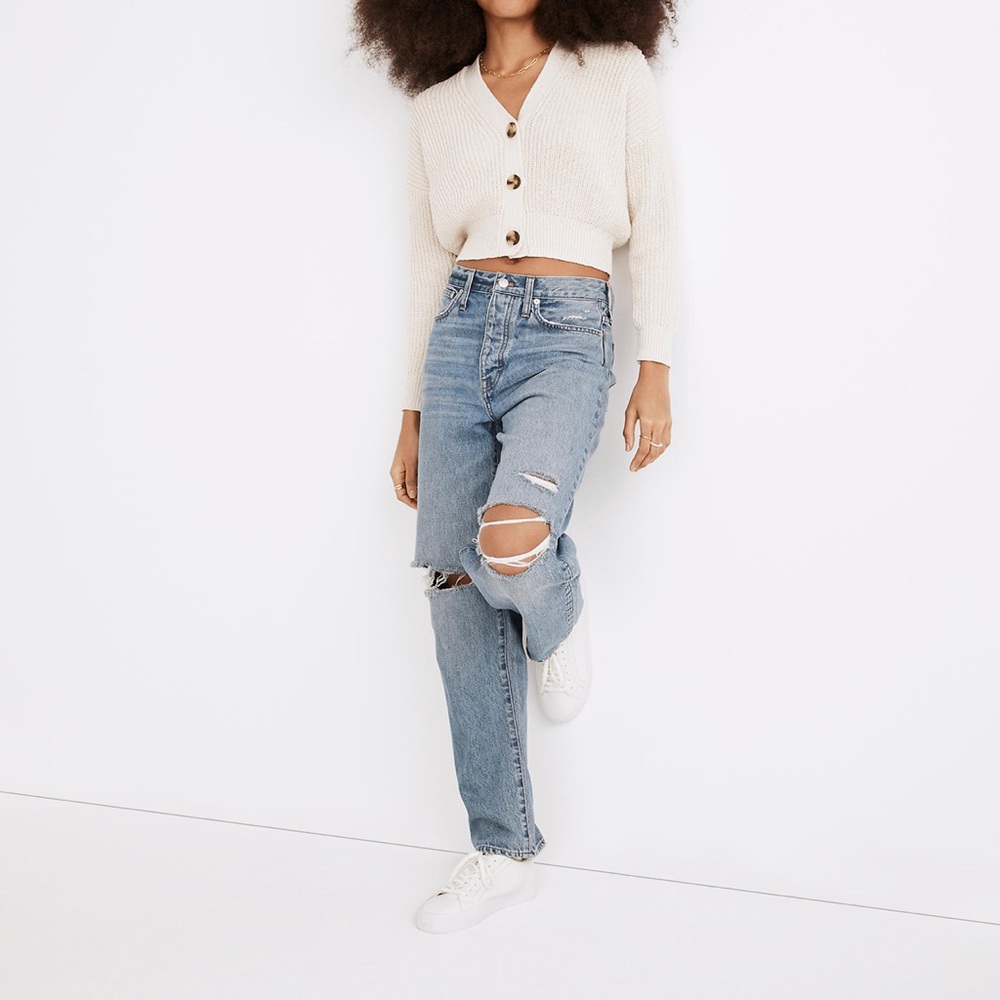 NWT Madewell Dad Jeans in Dustin Wash